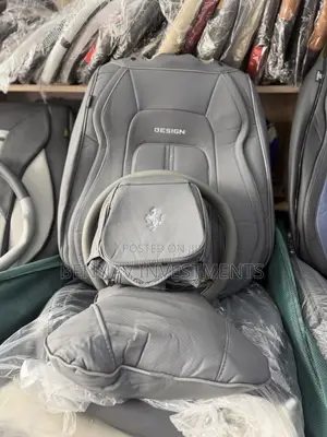 Premium Gray Nappa Leather Seat Cover