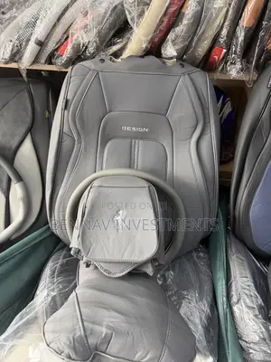 Premium Gray Nappa Leather Seat Cover