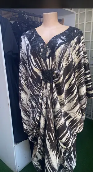 Black and White African Wear Bubu