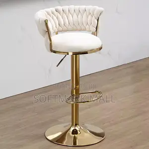 Luxury Bar Chair(cream/Gold)