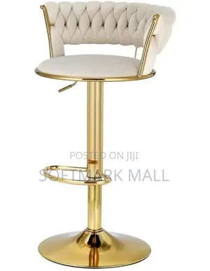 Luxury Bar Chair(cream/Gold)