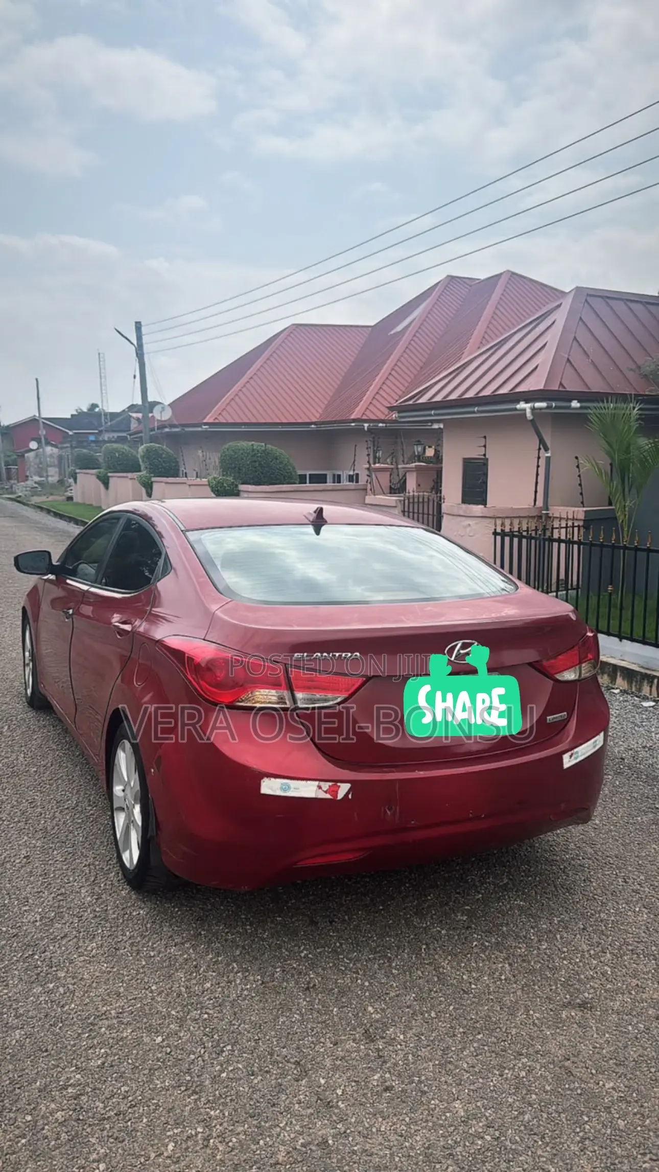 Hyundai Elantra 2013 Red