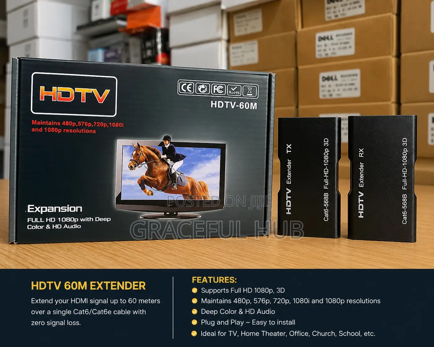 60m Hdmi Cat6 Extender