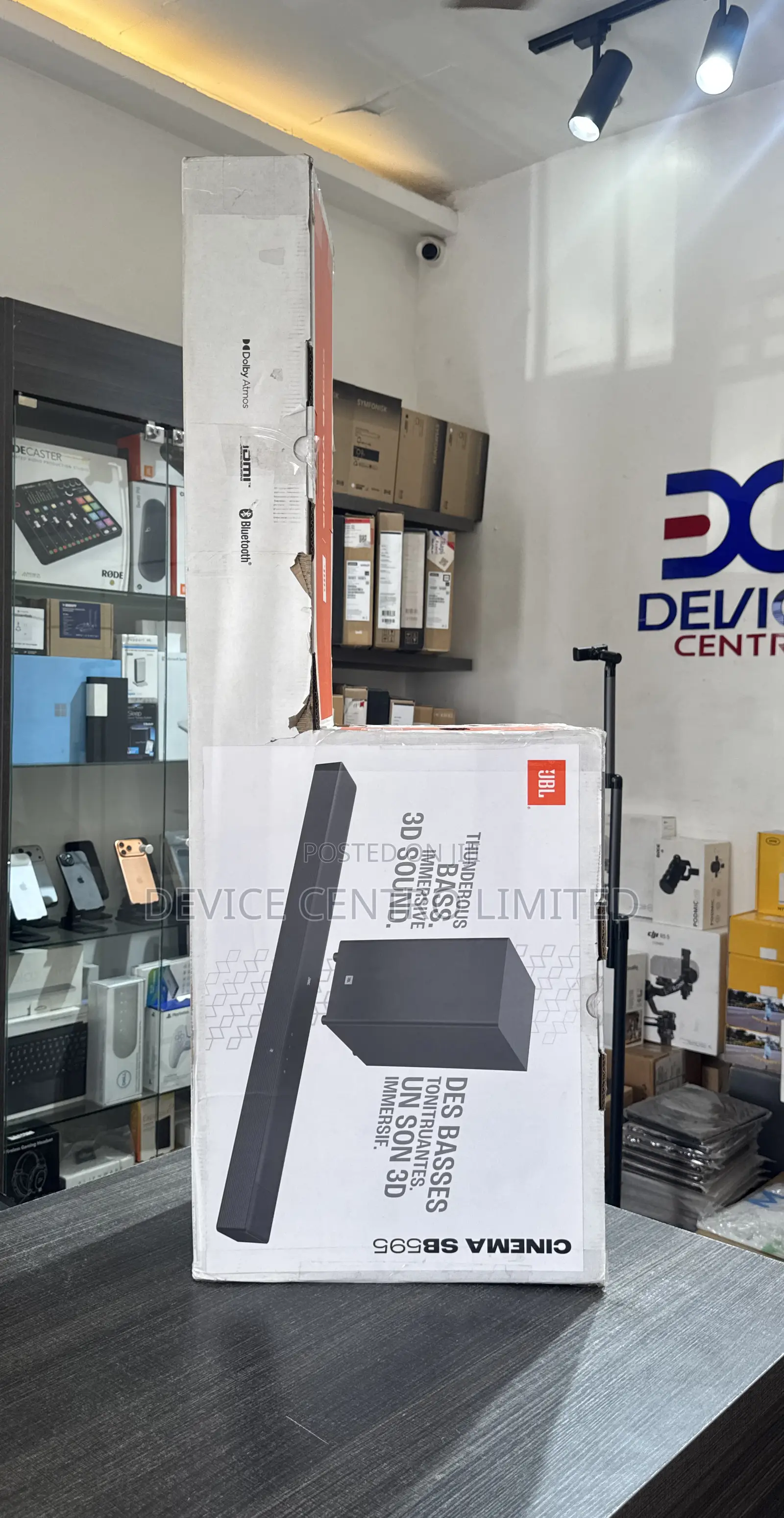 JBL Cinema SB595 Sound Bar and Subwoofer