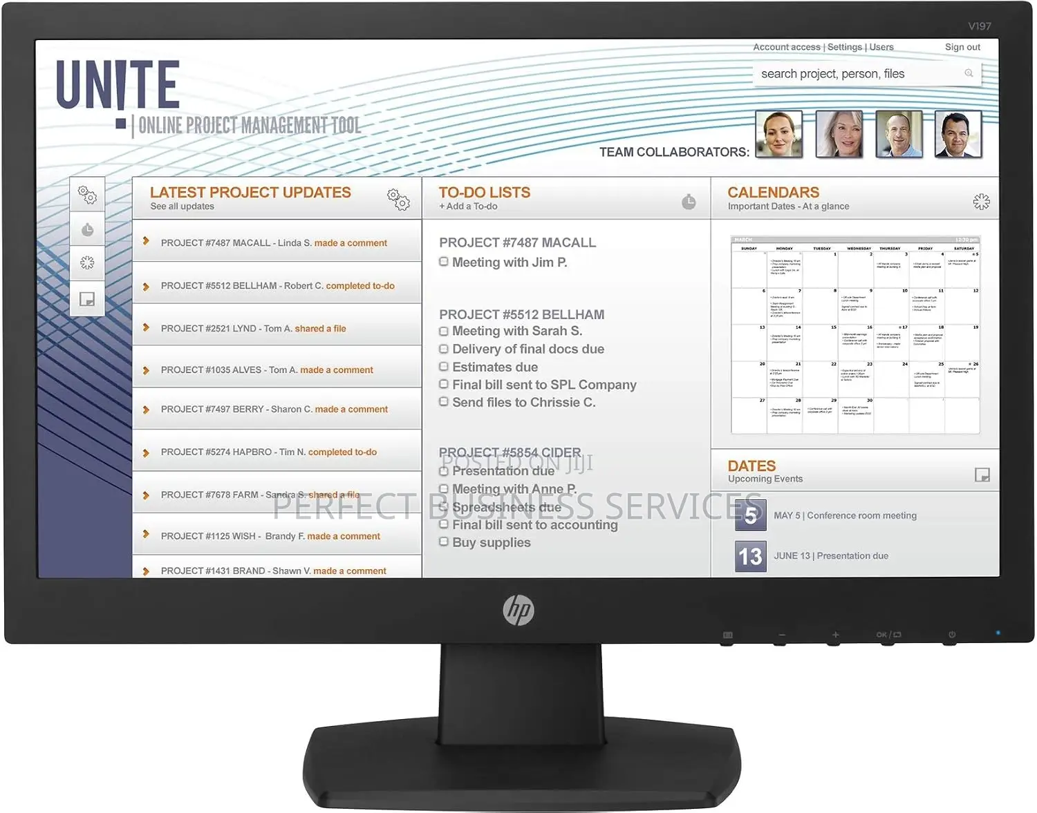 HP V197 18.5" Led Monitor