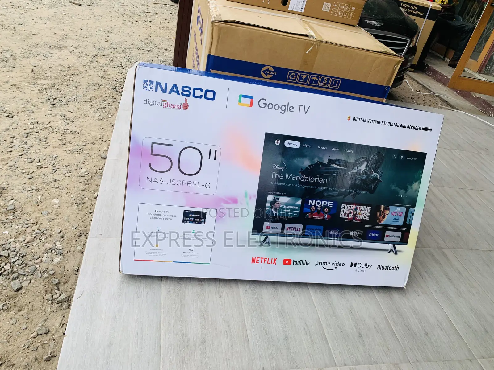 Brand New Nasco 50 UHD Digital Satellite Smart TV NAS-J50FUS-And