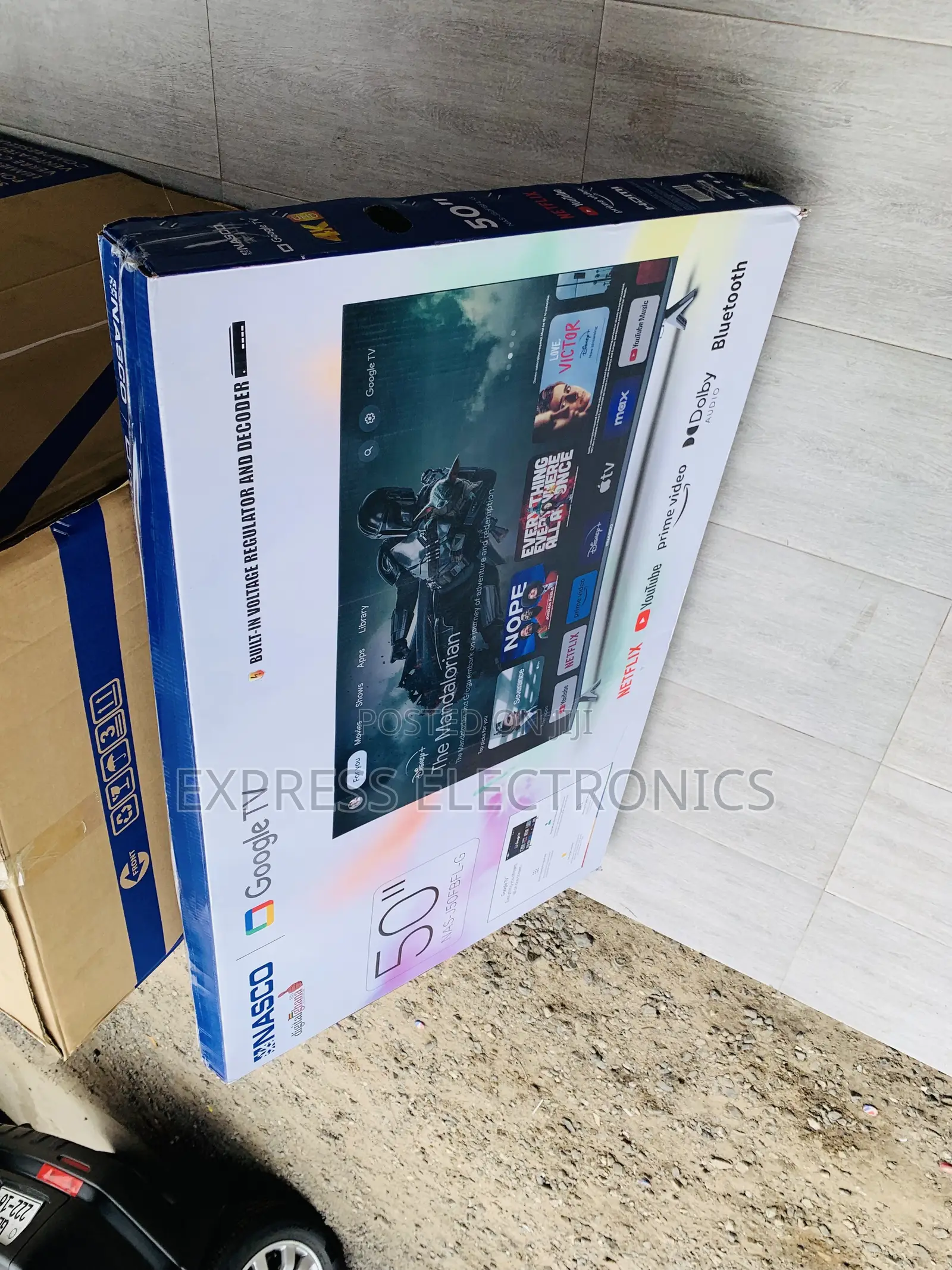 Ultra Modern Sleek Nasco 50 UHD Digital Satellite Smart NAS-J50FUS