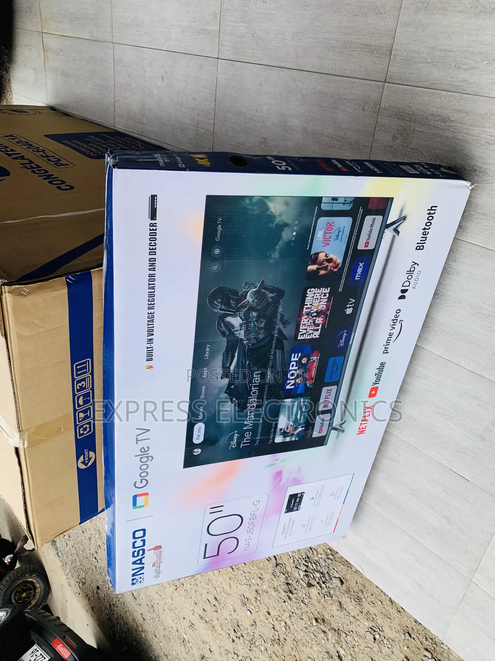 Quality Display Nasco 50 UHD Digital Satellite Smart TV NAS-J50FUS