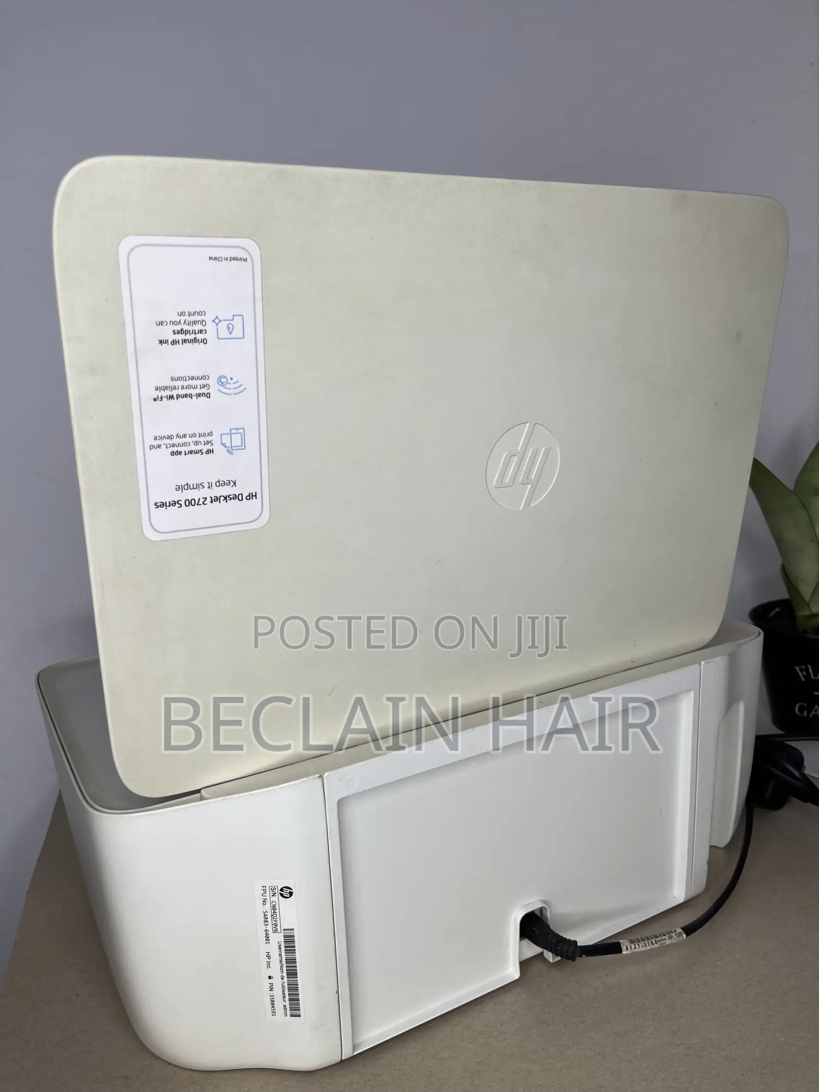 HP Deskjet 2700 3-in-1 Printer — White | Good Condition
