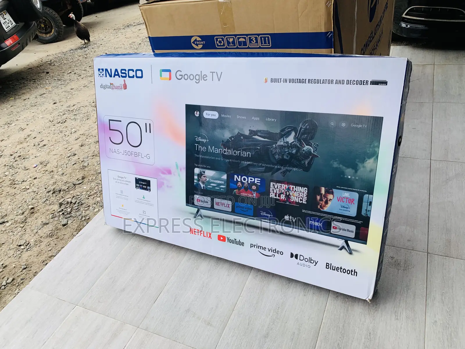 Limited Stock Nasco 50 UHD Digital Satellite Smart TV NAS-J50FUS
