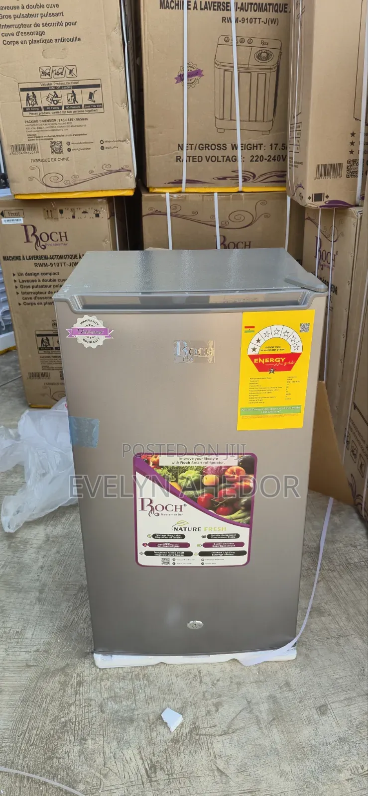 Top Freezer Roch Table Top Fridge 85l Single Door