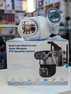 New Ubox 4G Dual Lens Dual Solar Panel CCTV Camera