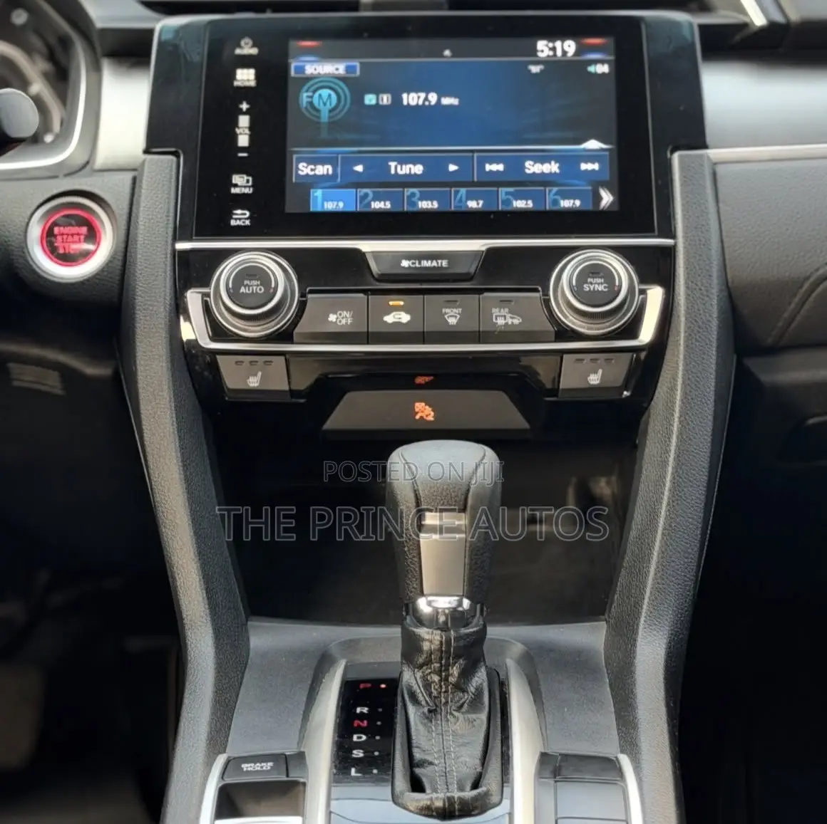 Honda Civic EX-L Sedan 2018 Black