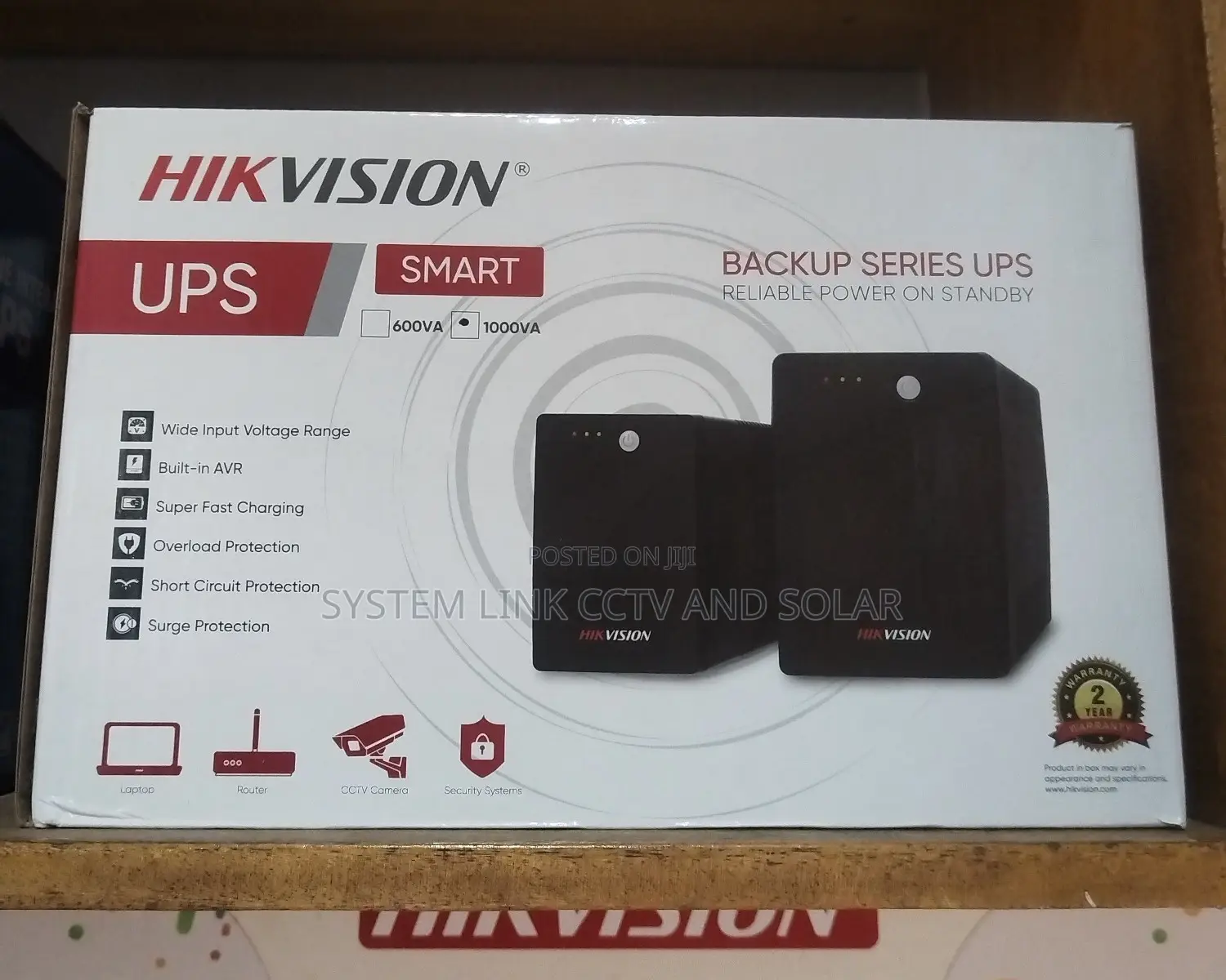 Hikvision Uninterrupted Power Supply 1000VA