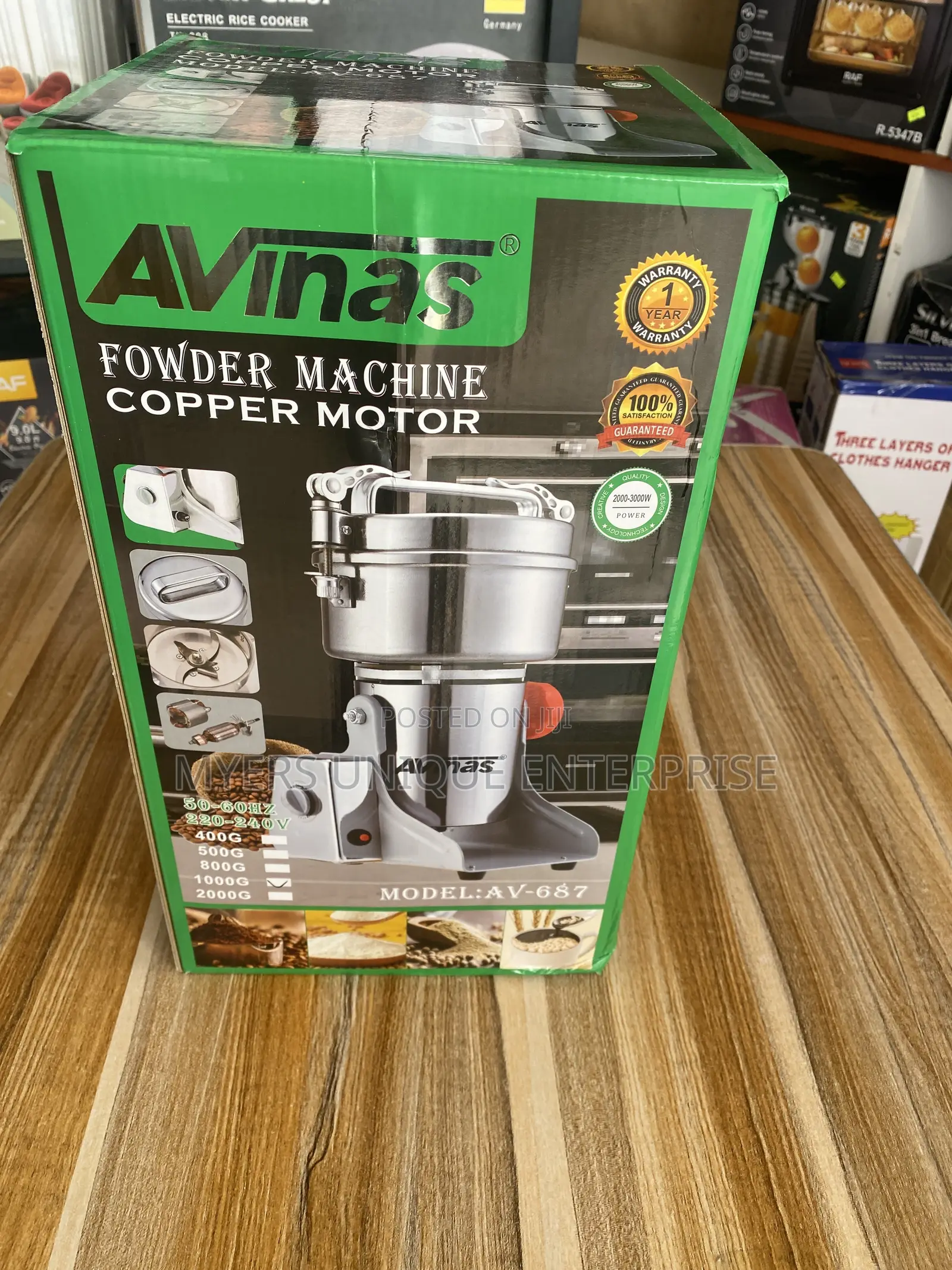 1000g Avinas Commercial Electric Powder Milling Machine