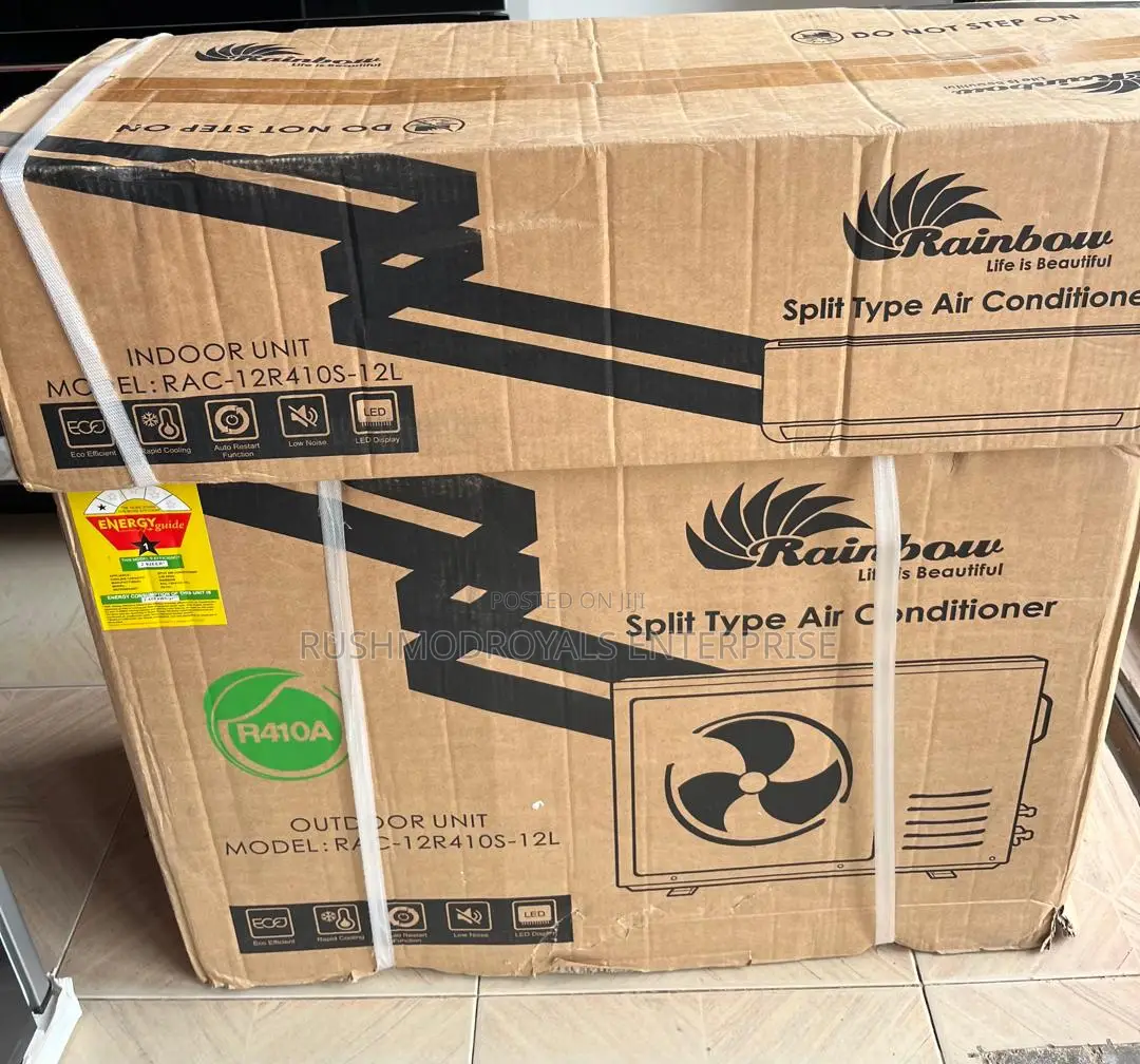 Rainbow RAC-12R410S-12L 1.5HP Split Air Conditioner + Remote