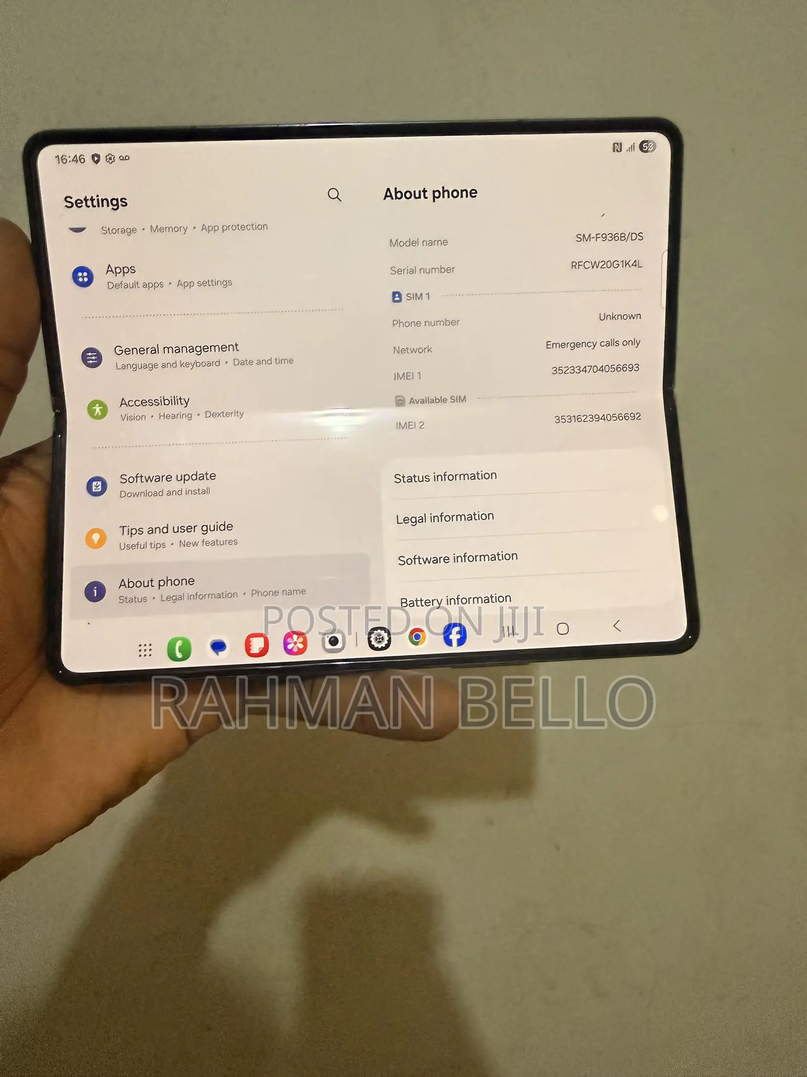 Samsung Galaxy Z Fold4 256 GB Blue