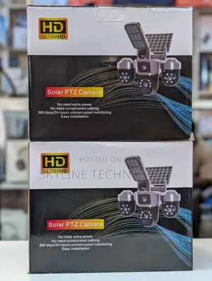 Solar 3 Lens High Quality 4G PTZ Sim CCTV Camera.
