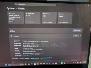 Laptop Dell XPS 15 9500 16GB Intel Core i5 SSD 256GB