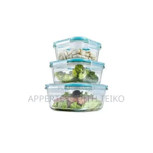 Rectangular Glass Preservation and Food Storage Bowls