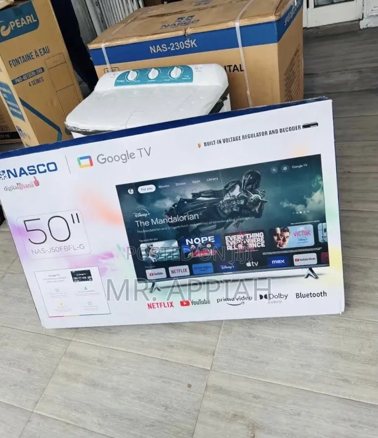 Order Classic Nasco 50” Uhd Smart Satellite Android TV(Black)