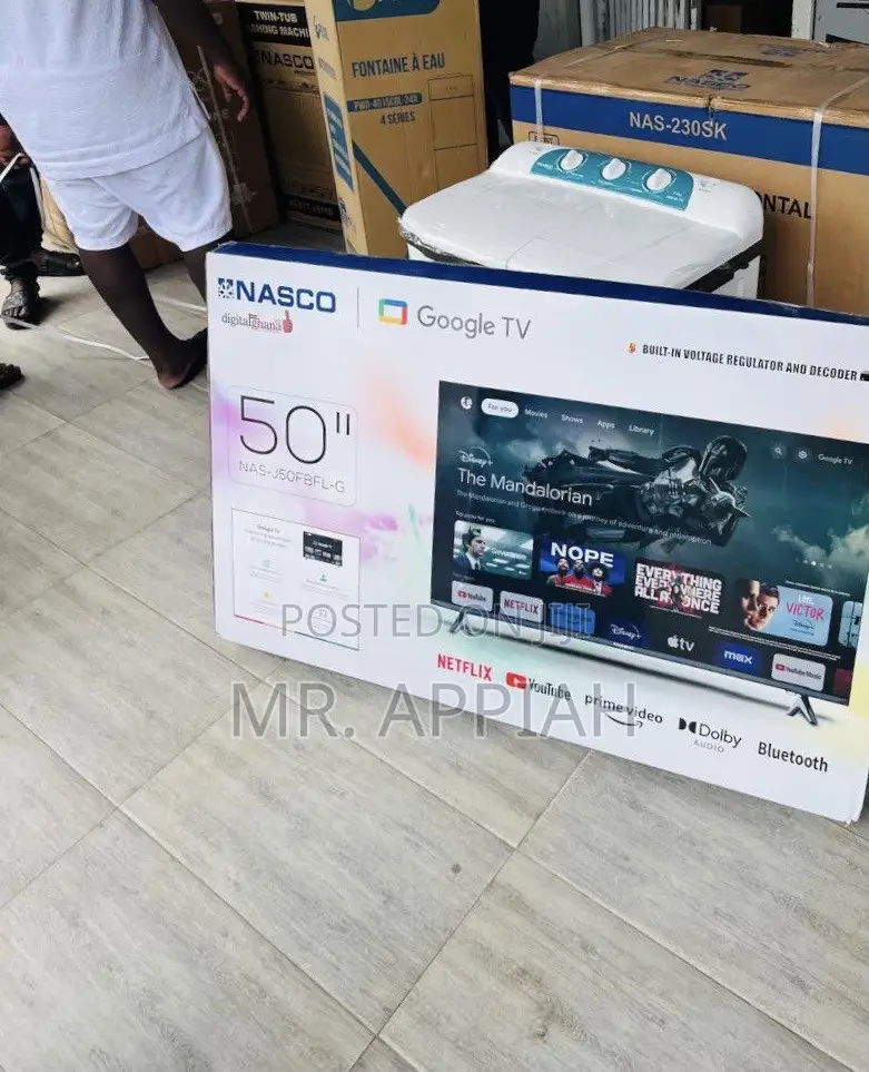 Order Classic Nasco 50” Uhd Smart Satellite Android TV(Black)