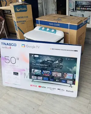 Extremely Adorable Nasco 50” Uhd Smart Satellite Android TV(Black).