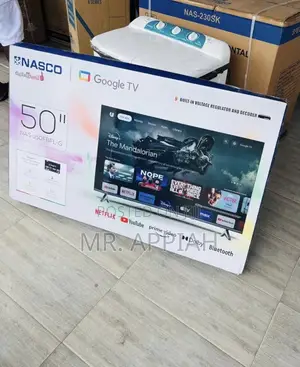 Extremely Adorable Nasco 50” Uhd Smart Satellite Android TV(Black).