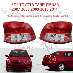 Toyota Yaris 2007 2008 2009 2010 2011 Saloon Taillights Pair