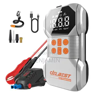 Delbest Q7 Jump Starter + Air Compressor, 18,000 Mah Battery,1400a P/C