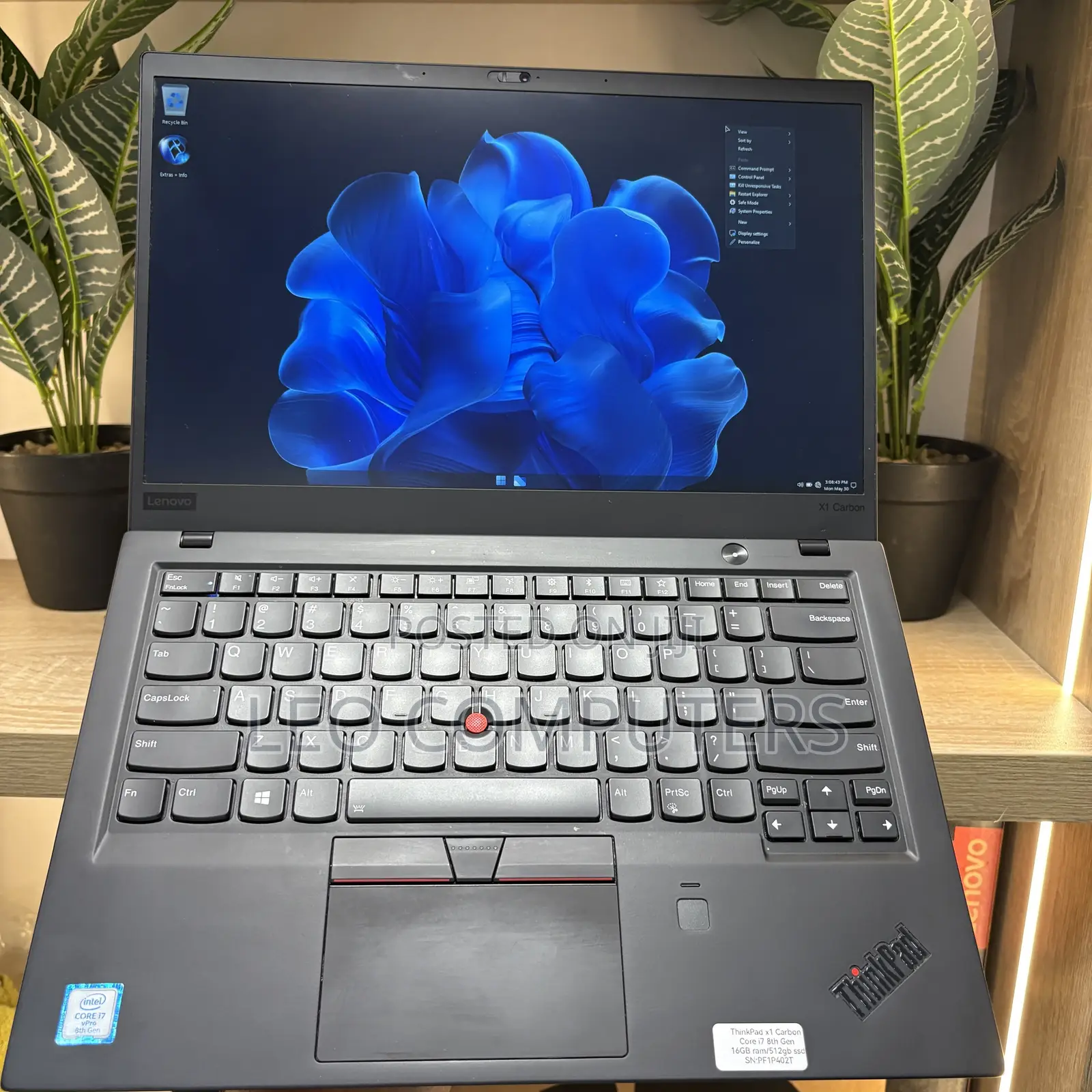 Laptop Lenovo ThinkPad X1 Carbon 16GB Intel Core i7 SSD 512GB
