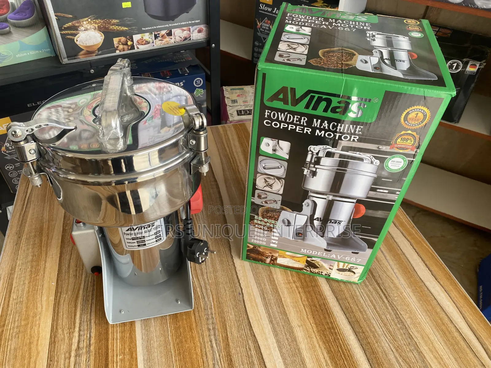 Stainless Steel Powder Grinding Machine (1000g)
