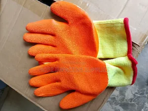 Orange Palm Cotton Gloves. All Sizes Available.
