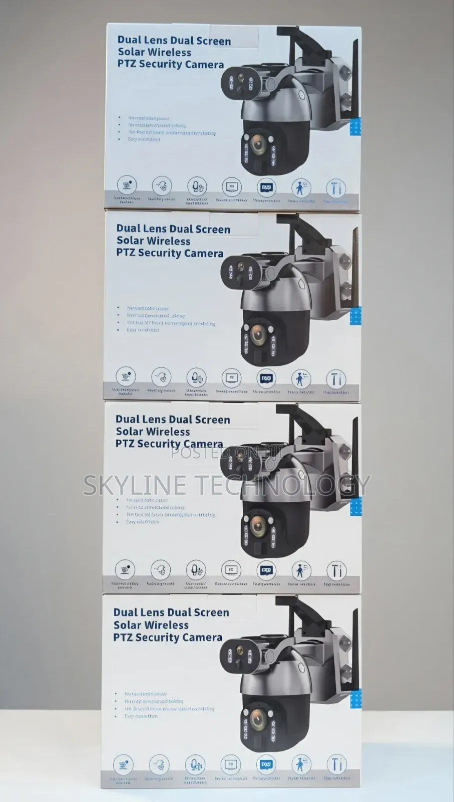 Dual Lens Dual Solar 4G PTZ Security Camera.