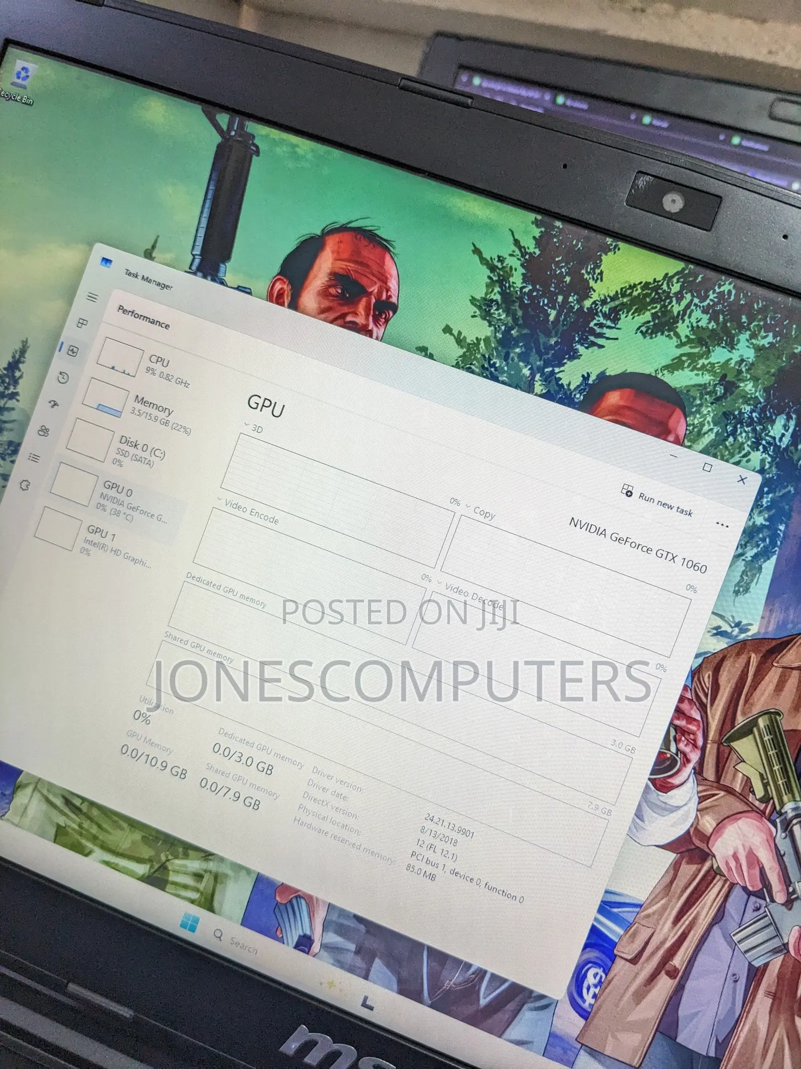 Laptop MSI GP62M 7REX 16GB Intel Core i7 SSD 256GB