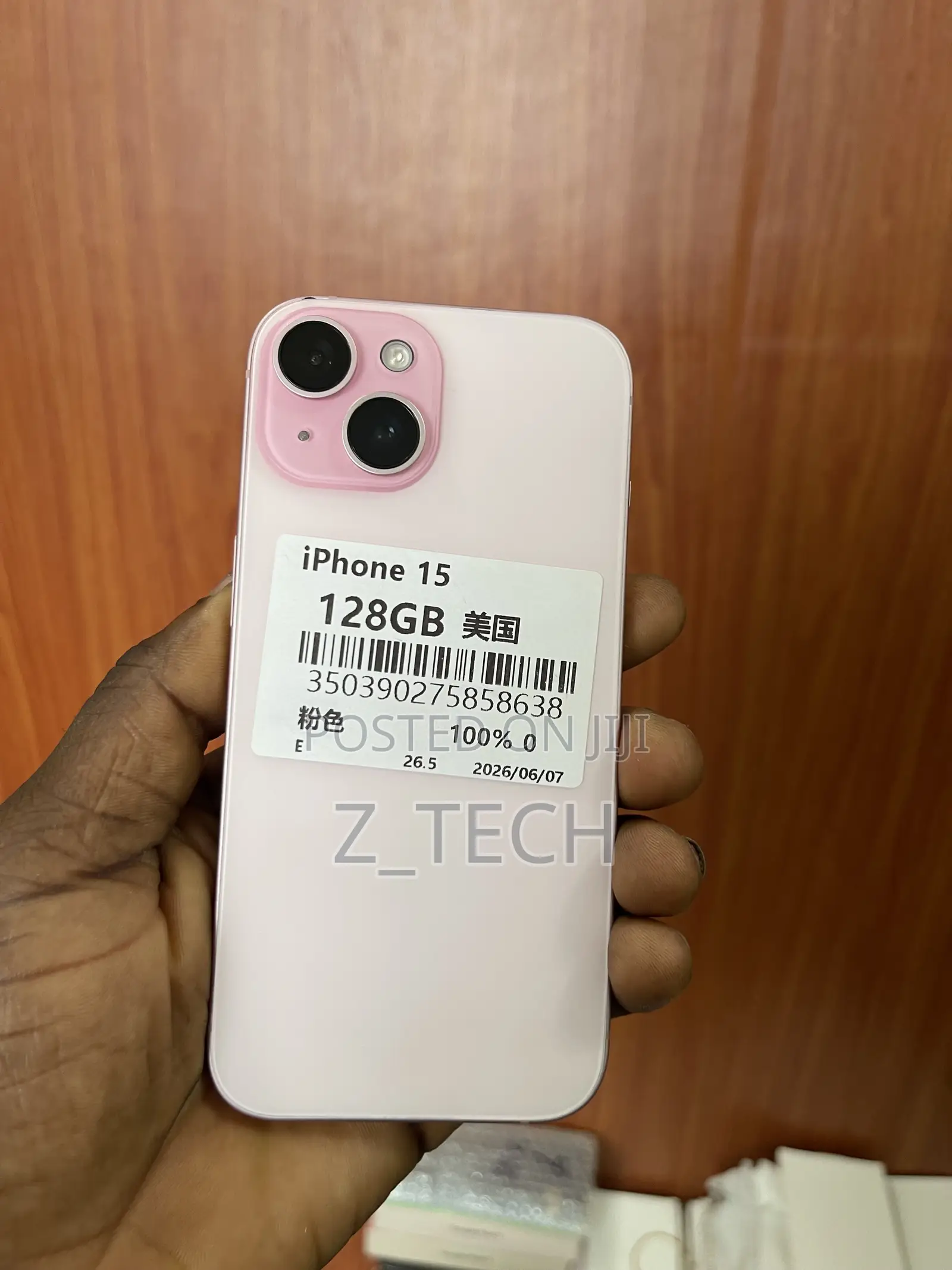 New Apple iPhone 15 128 GB Pink
