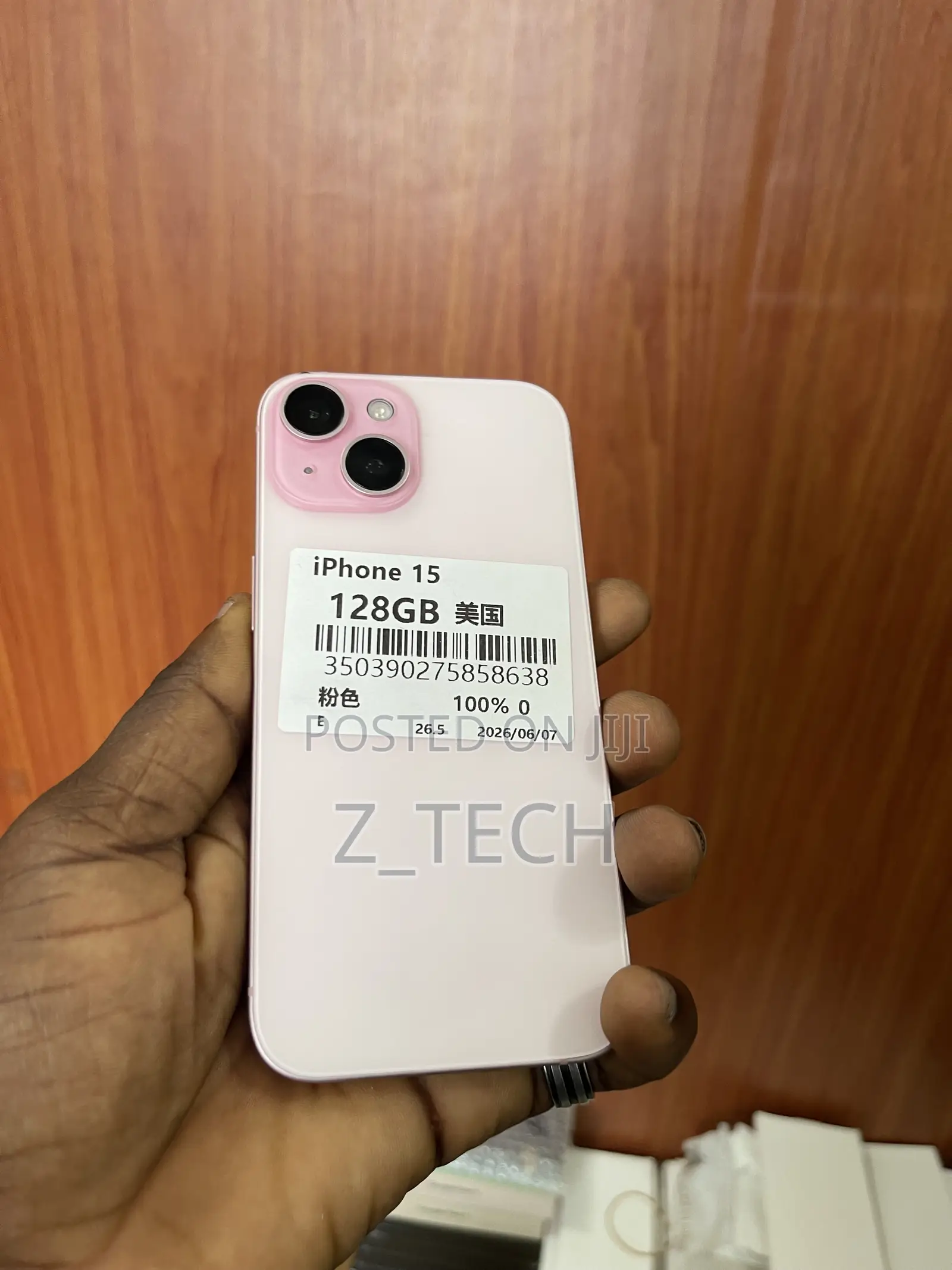 New Apple iPhone 15 128 GB Pink