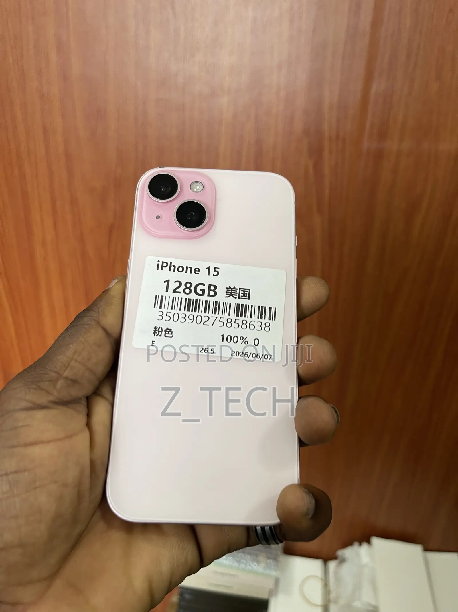 New Apple iPhone 15 128 GB Pink