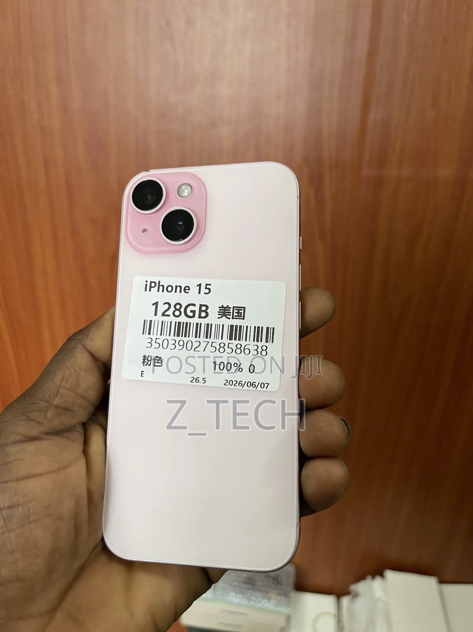 New Apple iPhone 15 128 GB Pink