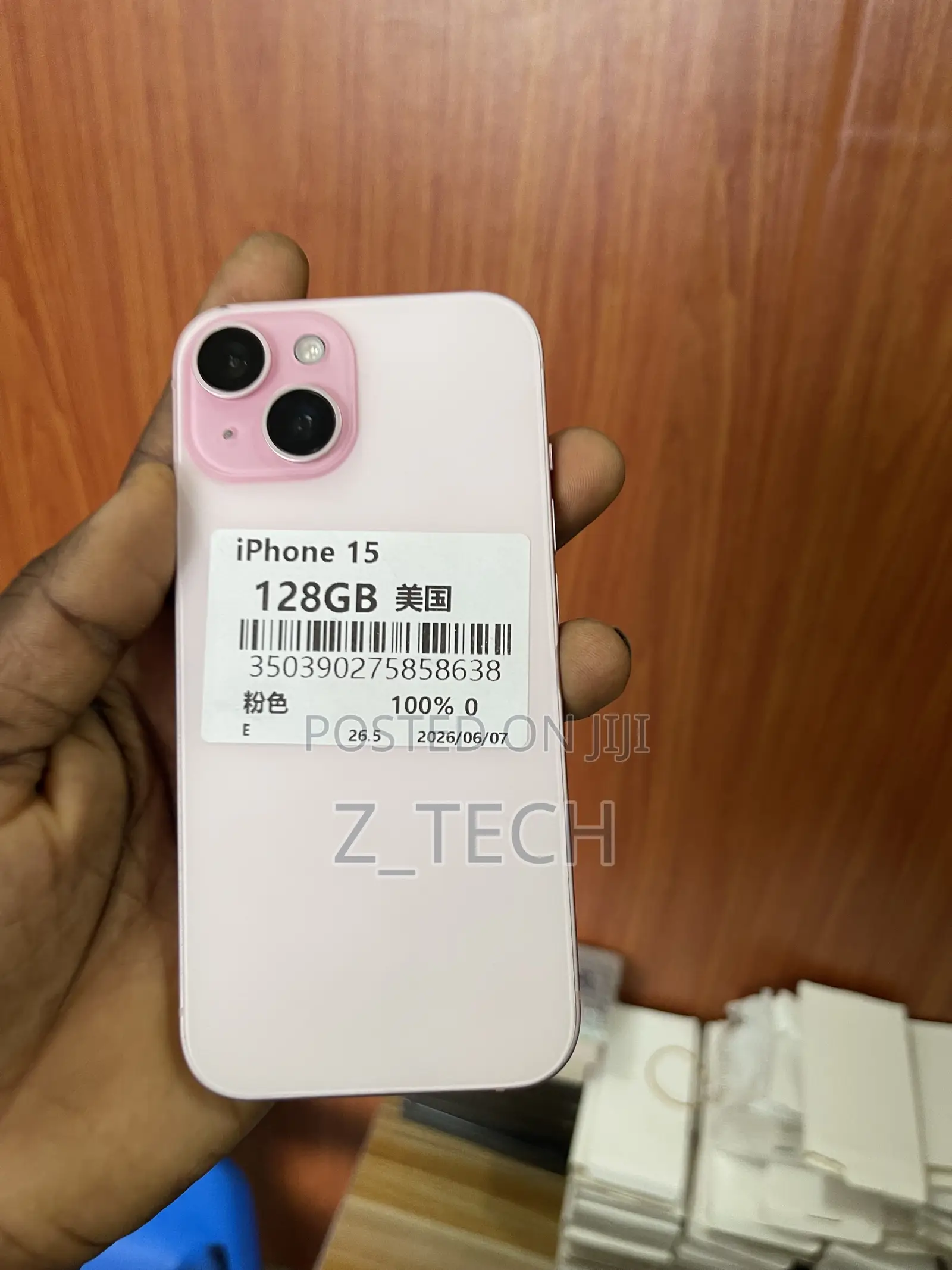 New Apple iPhone 15 128 GB Pink