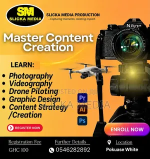 Learn Videography, Drone Piloting, Graphic Design and More