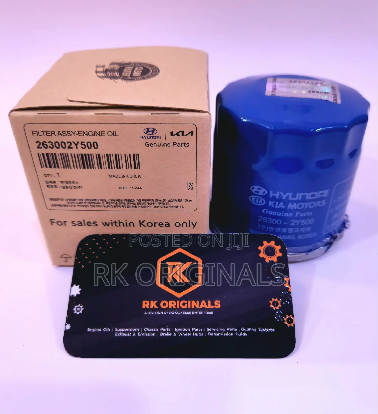 Picanto/Morning/I20/Versa Oil Filter From KOREA 