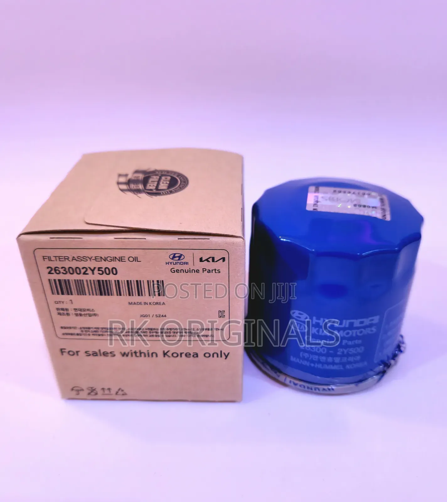 Picanto/Morning/I20/Versa Oil Filter From KOREA 