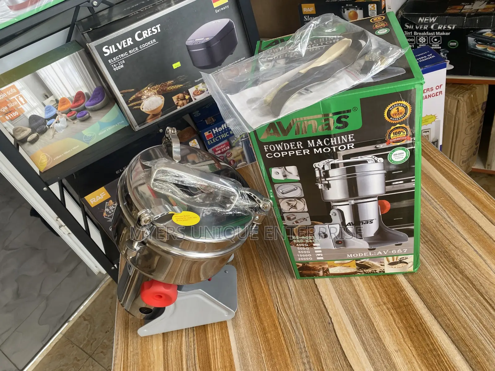 Avinas 1kg Electric Herbs and Spices Powder Grinder