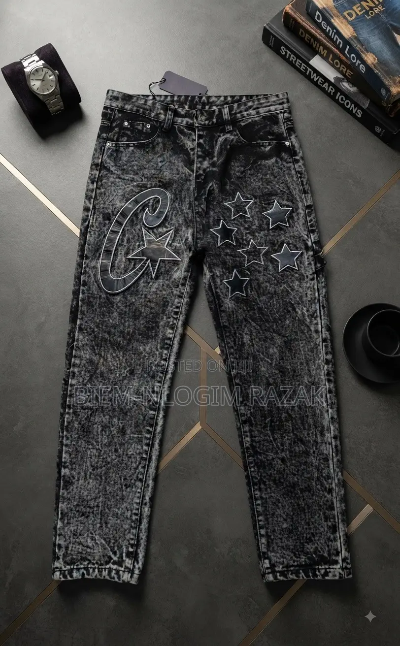 High Quality Chrome Hearts and Palm Angels Baggy Jeans Available