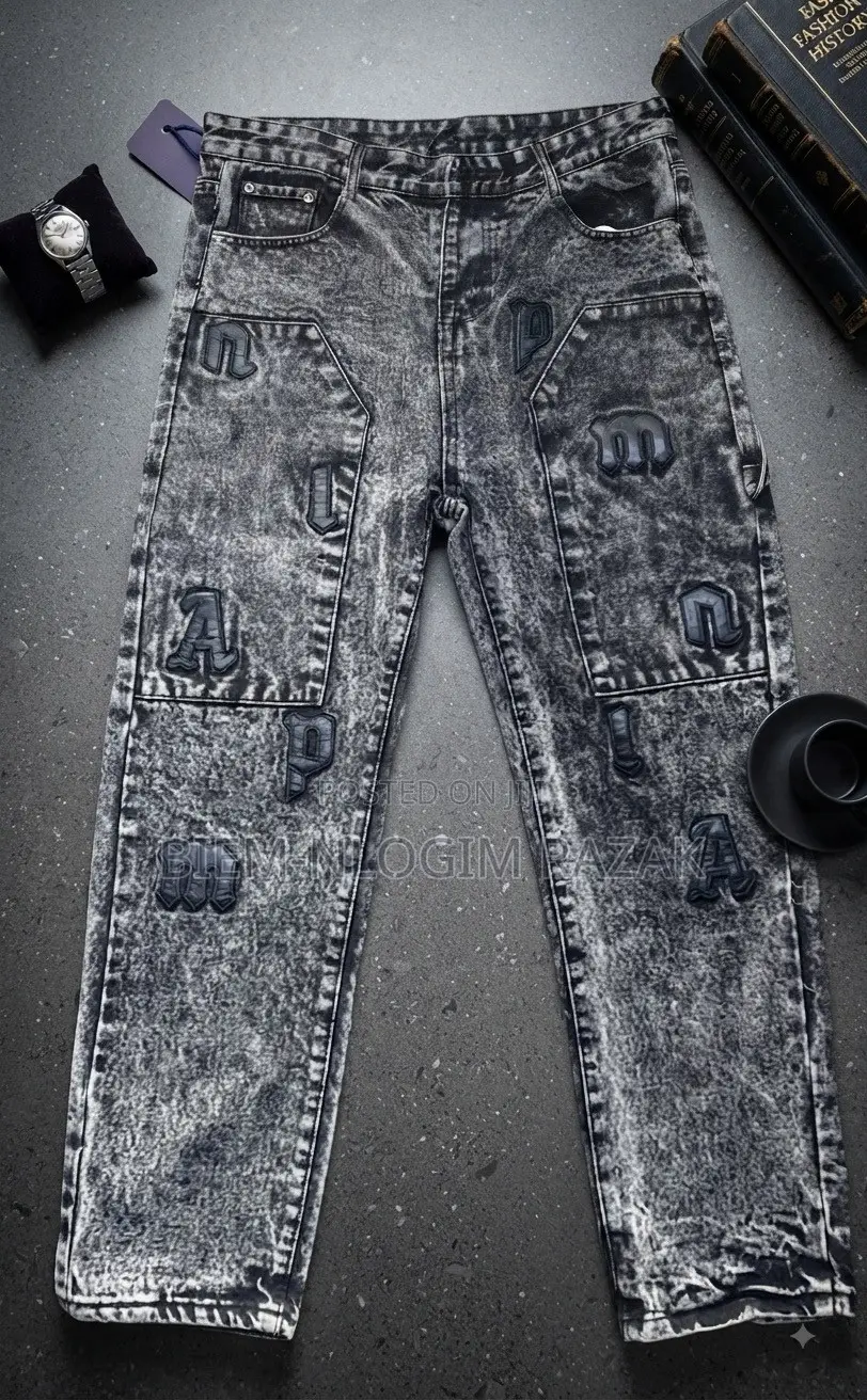 High Quality Chrome Hearts and Palm Angels Baggy Jeans Available
