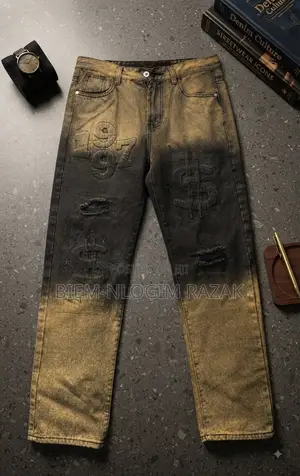 High Quality Chrome Hearts and Palm Angels Baggy Jeans Available