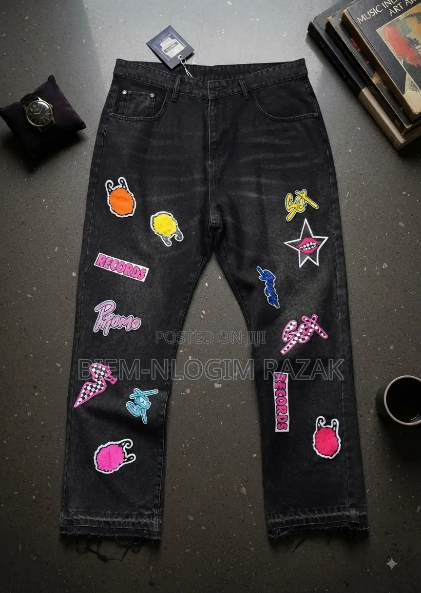 High Quality Chrome Hearts and Palm Angels Baggy Jeans Available