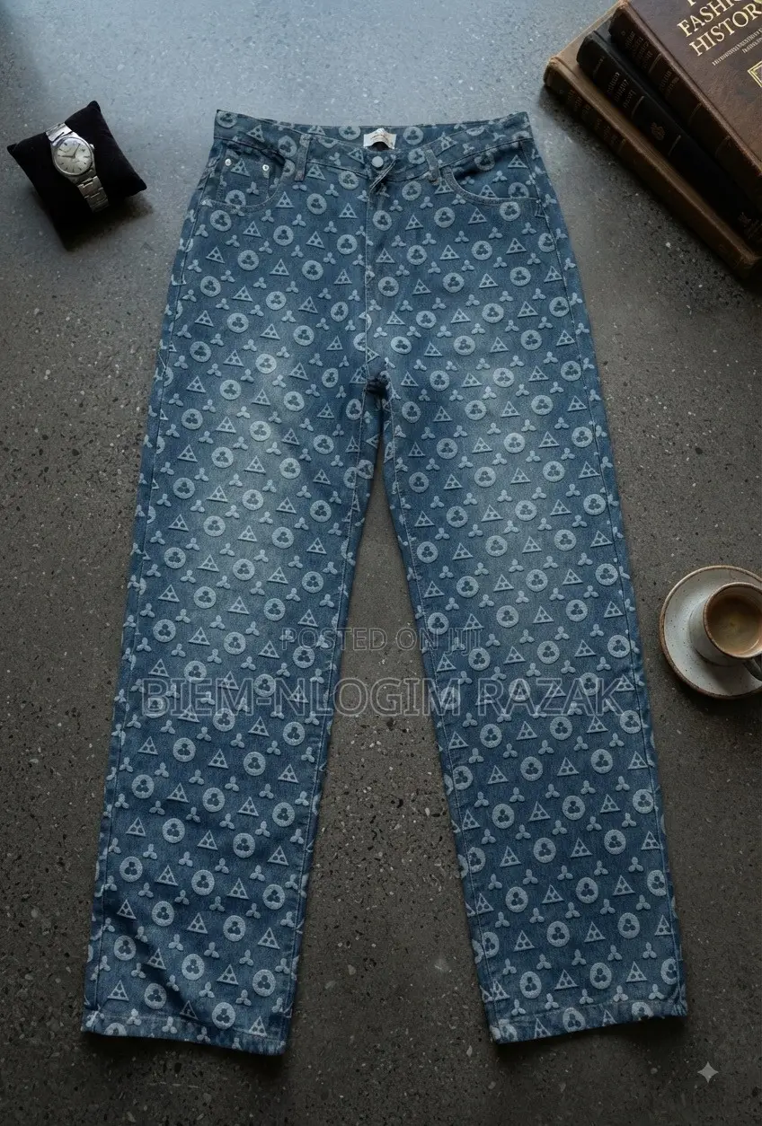 High Quality Chrome Hearts and Palm Angels Baggy Jeans Available