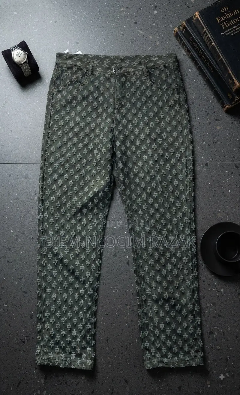 High Quality Chrome Hearts and Palm Angels Baggy Jeans Available